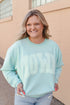 Iowa Tonal Puff Corded Crew